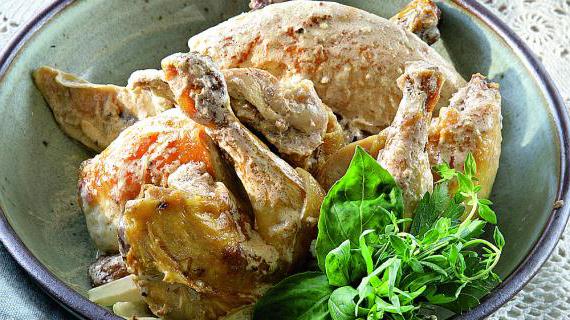 Аристократическая курица из Бресса в нежном сливочном соусе