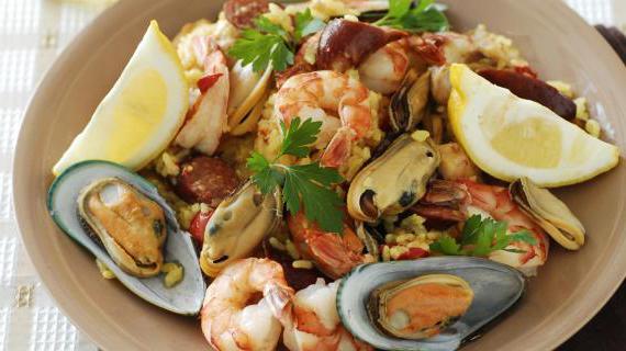 Испанская паэлья с курицей, чоризо, креветками и мидиями: ароматное блюдо для гурманов