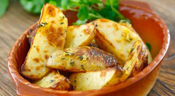 Ароматная картошка с лимоном и тимьяном