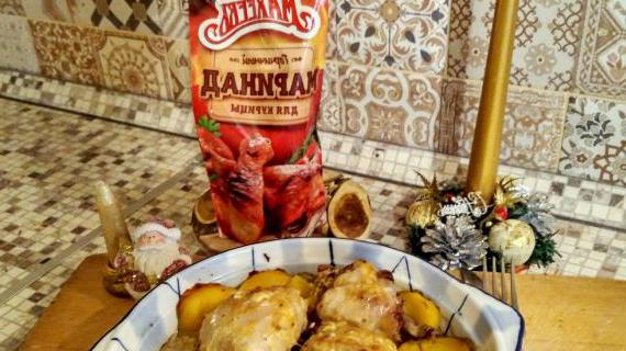Ароматная курица под горчичным маринадом по рецепту Махеевъ