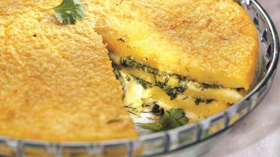 Ароматная полента с сыром и травами