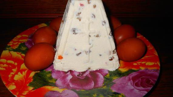 Ароматная творожная пасха с изюмом и шоколадом