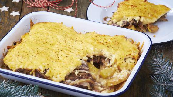 Вкуснейший запеченный картофель с мясом и сыром в классическом французском исполнении
