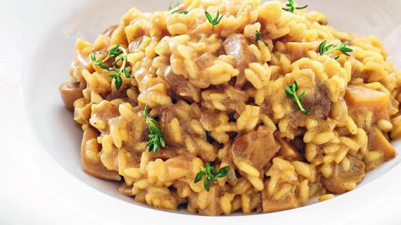 Вкусное и ароматное ризотто с белыми грибами по традиционному рецепту