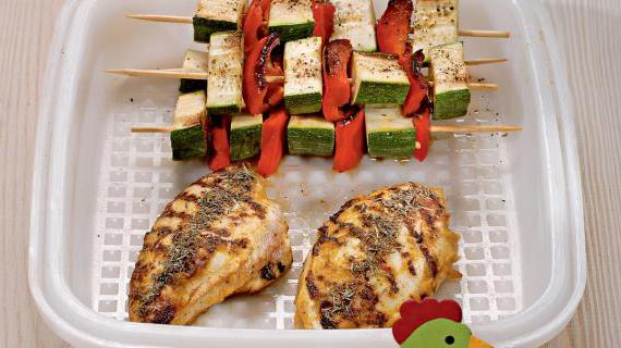 Ароматные куриные грудки на гриле с овощами: вкусный и полезный ужин