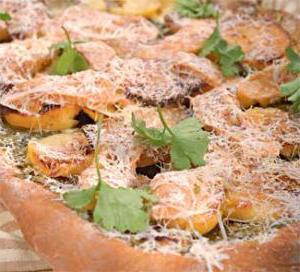 Ароматный картофельный пирог с шпинатом и сыром