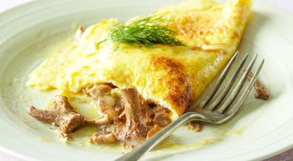 Ароматный омлет с лисичками – вкусный и питательный завтрак
