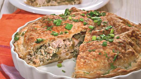 Вкусный и ароматный пирог с индейкой и овощами
