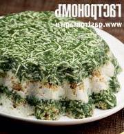 Ароматный террин из сыра с тархуном, шпинатом и грецкими орехами