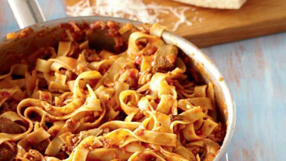 Феттучине алла романа: классический рецепт с куриной печенкой и белыми грибами