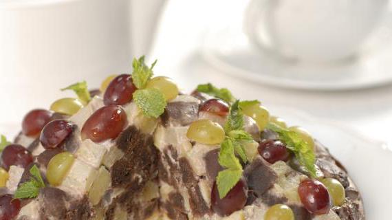 Фруктовый Торт Горка с Сметанным Кремом и Грушами