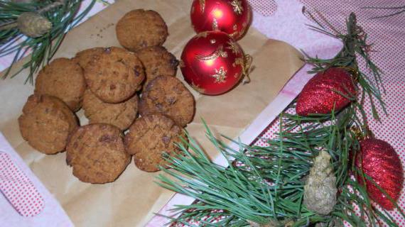 Имбирное печенье с гречневой мукой и темным шоколадом