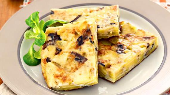 Испанский омлет с картофелем и грибами: классический рецепт тортильи