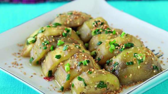 Японские баклажаны с ароматным кунжутным соусом