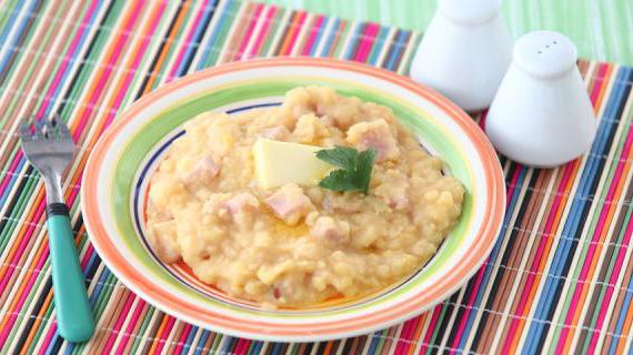 Как приготовить вкусную гороховую кашу в мультиварке с грудинкой и ветчиной