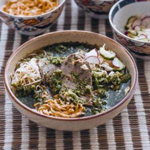 Острое корейское блюдо - Классический кукси с острым вкусом