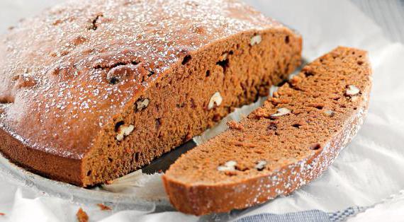 Монастырский кофейный пирог с грецкими орехами