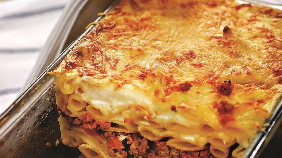 Неаполитанская запеканка с мясным фаршем и пастой 'Перья'