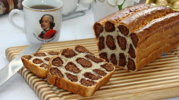 Необычный леопардовый хлеб с шоколадными полосками: яркий завтрак для всей семьи