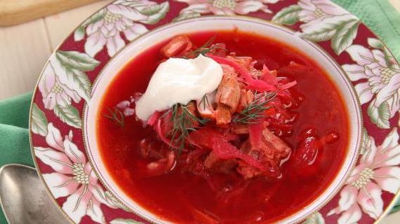 Огненный украинский борщ с копченостями и овощами