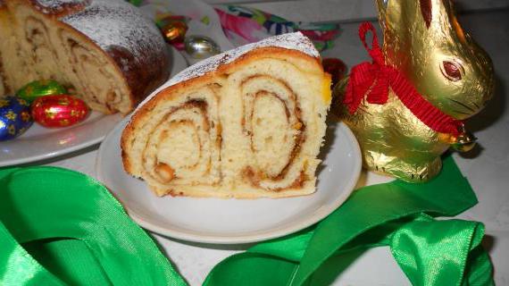 Пасхальный кардамоновый хлеб с орехами и изюмом