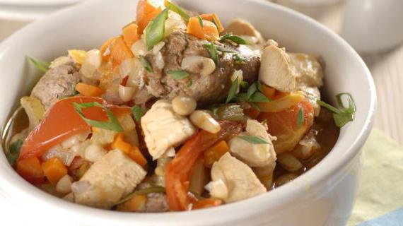 Расширенный рецепт Овернского микса с овощами и свининой