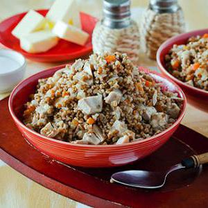 Рецепт гречневой каши с куриными голенями, приготовленной в мультиварке