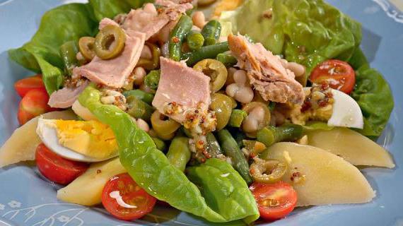 Рецепт классического салата Ницца с тунцом и овощами