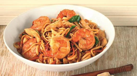 Рецепт лапши чу-мейн с овощами и морепродуктами