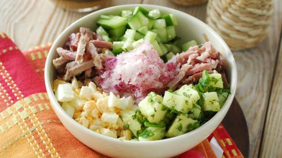 Рецепт мясной окрошки на квасе — освежающий летний суп