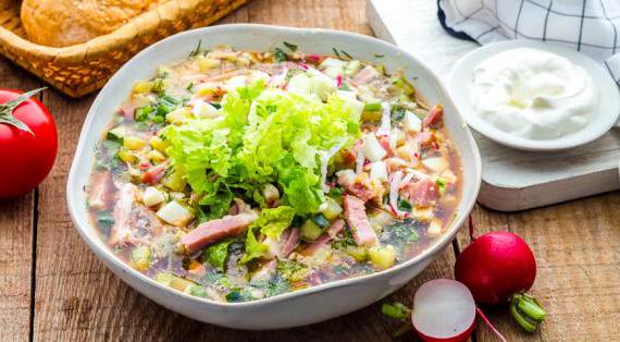 Свежая и ароматная окрошка с копченой курицей — идеальный летний суп