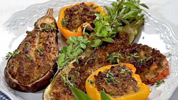 Рецепт приготовления фаршированных овощей с мясным фаршем