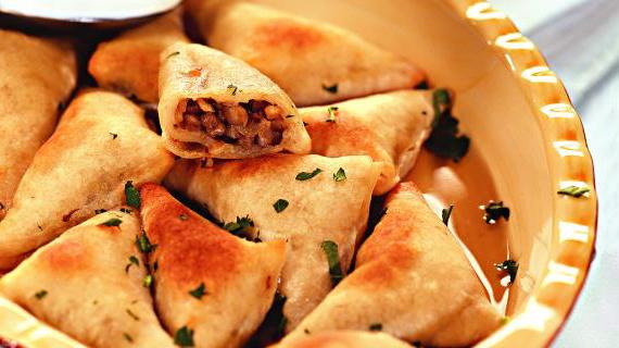 Рецепт традиционных кундюмов с гречкой и грибами