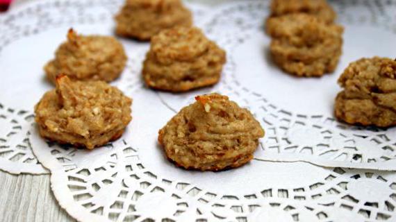 Рецепт творожного печенья с бананом, яблоком и овсянкой без муки