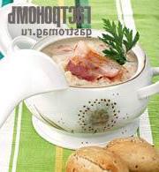 Роскошный густой картофельный суп-чоудер с сыром чеддер