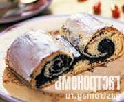Рулет с ароматной маковой начинкой — классический рецепт на дрожжевом тесте