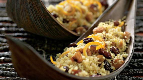 Сладкий марокканский кускус с апельсинами и корицей