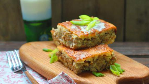 Сочный мясной заливной пирог на кефире — быстрый и аппетитный рецепт