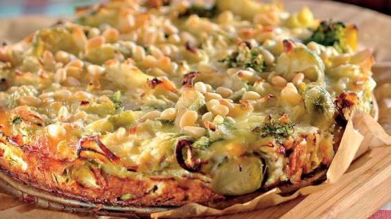 Сытный клафути с брокколи и брюссельской капустой по французскому рецепту