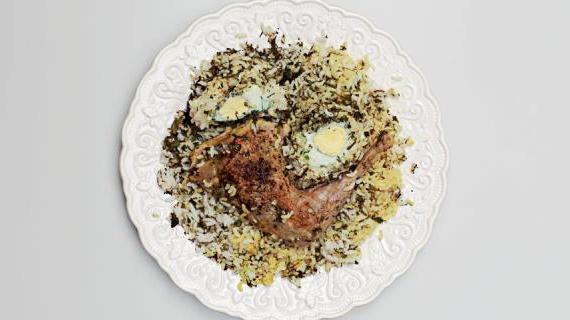 Традиционный карабахский плов с цесаркой и укропом