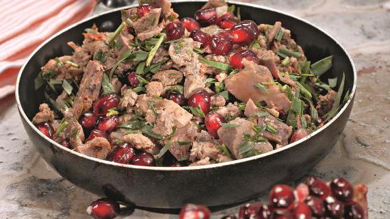 Традиционный рецепт грузинского блюда кучмачи с птичьими потрошками