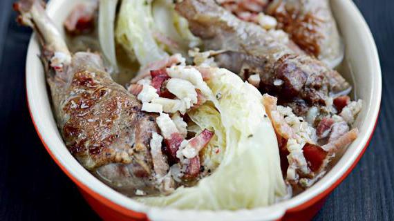 Цесарка с савойской капустой - вкусное и сытное блюдо для всей семьи