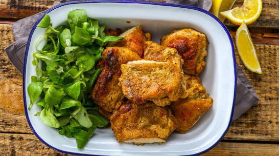 Цыпленок, маринованный в йогуртовом соусе