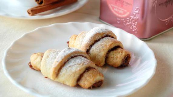 Творожные рогалики с какао и корицей: хрустящие, ароматные и без яиц