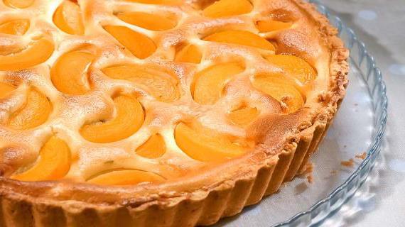 Творожный пирог с персиками: пошаговый рецепт с фото