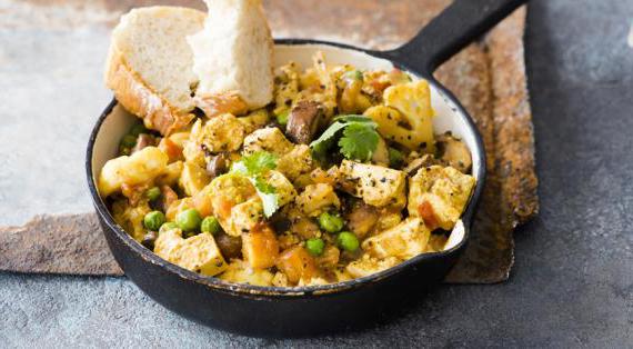 Веганский вариант яичницы из тофу — вкусно, полезно и без животных продуктов