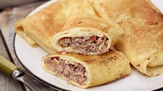 Вкусная мясная начинка для блинчиков