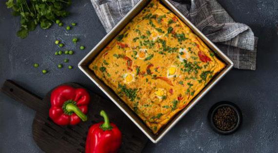 Вкусная и полезная запеканка из яиц с овощами для всей семьи на выходной
