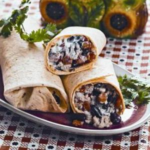Вкусное бурито с фаршем из индейки