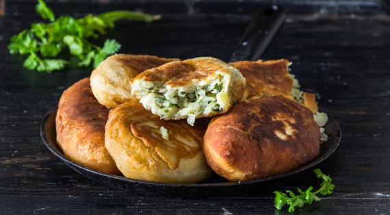 Вкусные домашние жареные пирожки с капустой и кинзой